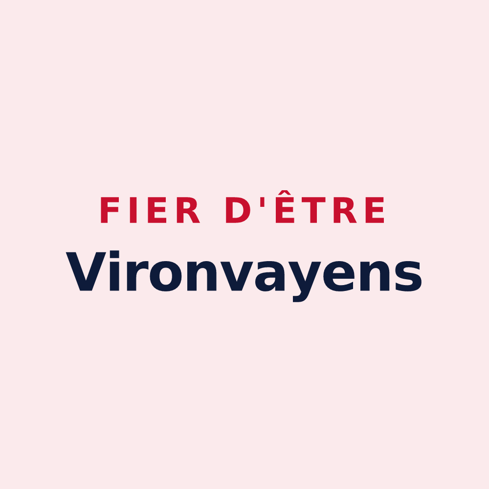 Magnet « Fier d'être Vironvayens » — design pour Vironvay
