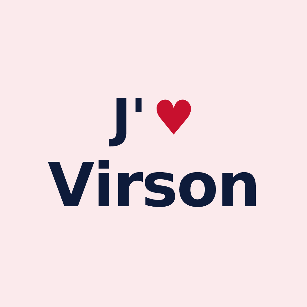 Magnet personnalisé Virson — design J'aime Virson