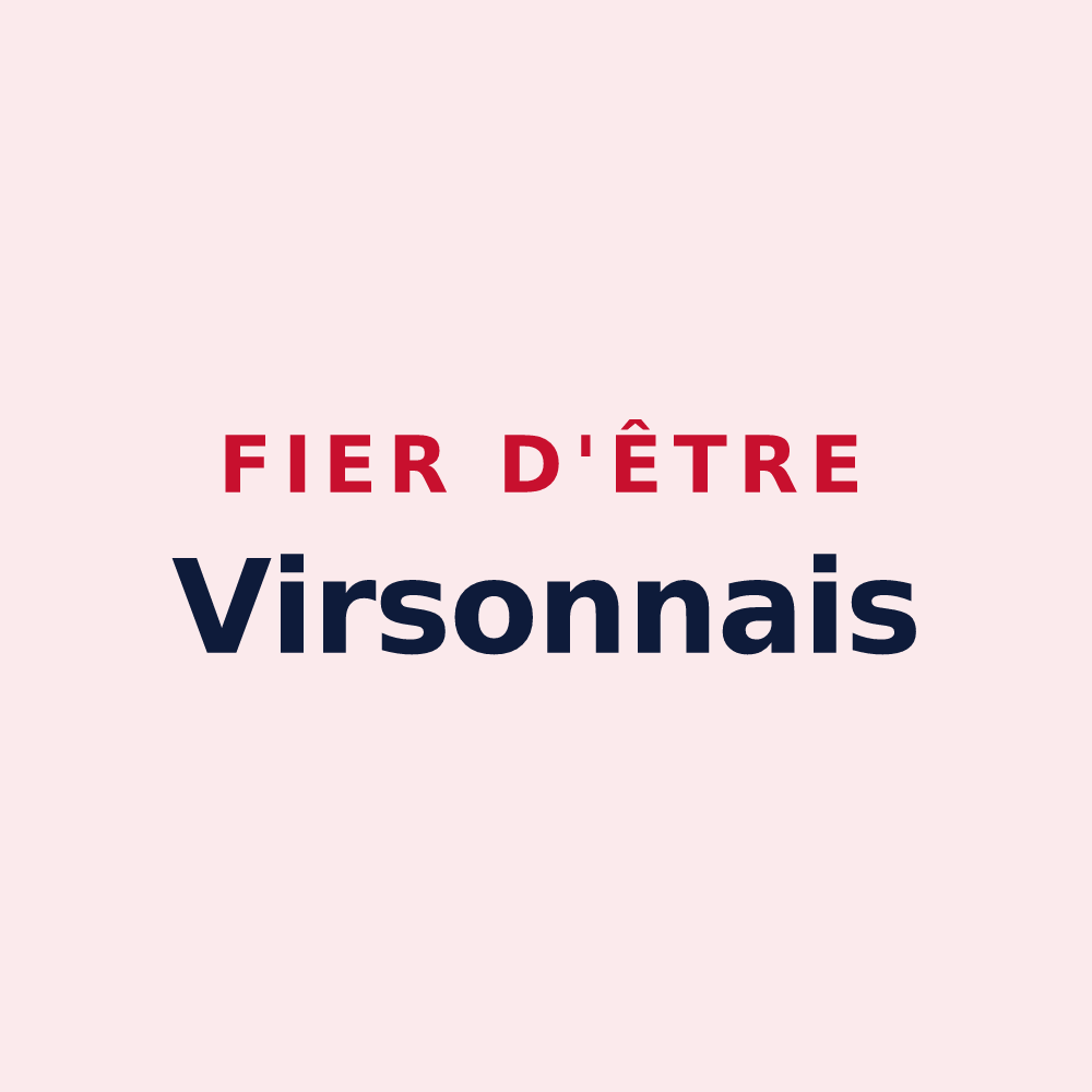 Magnet « Fier d'être Virsonnais » — design pour Virson