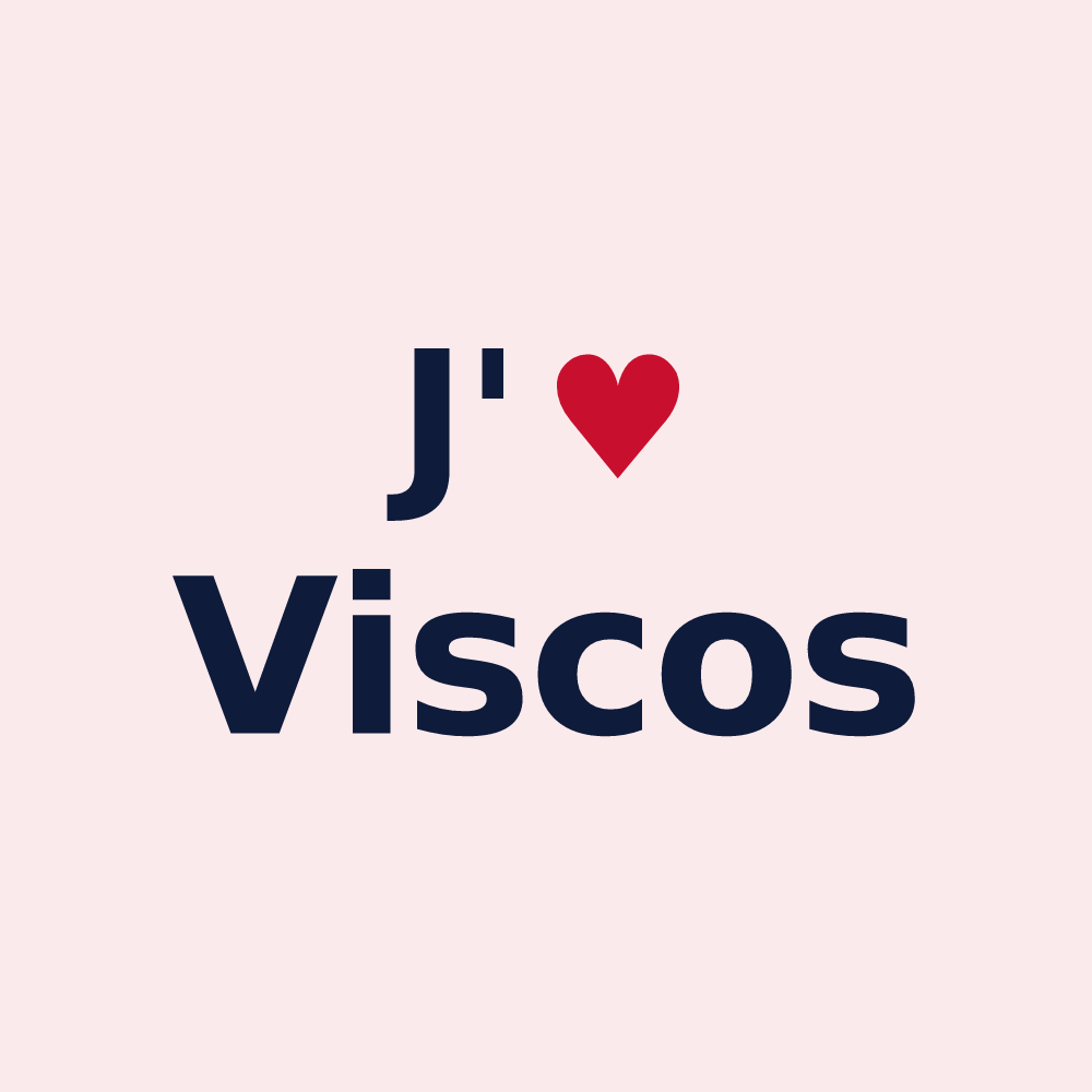 Magnet personnalisé Viscos — design J'aime Viscos
