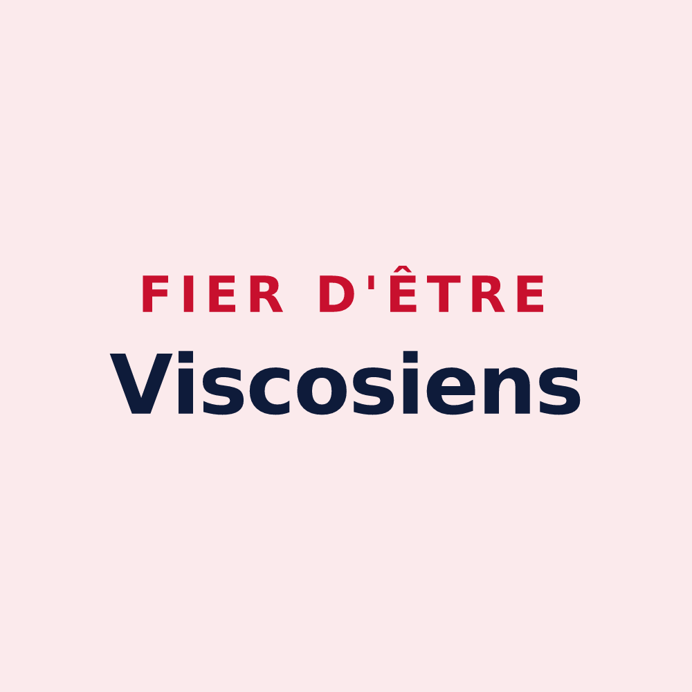 Magnet « Fier d'être Viscosiens » — design pour Viscos