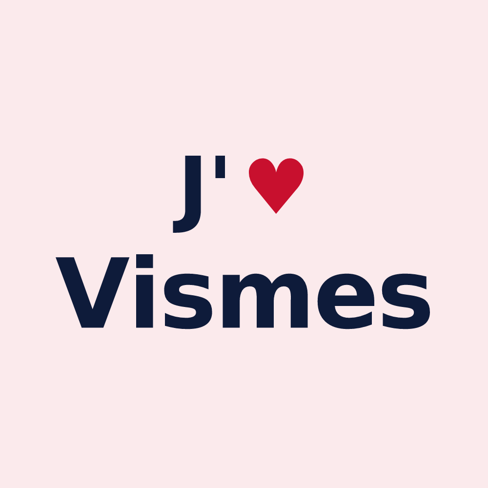 Magnet personnalisé Vismes — design J'aime Vismes