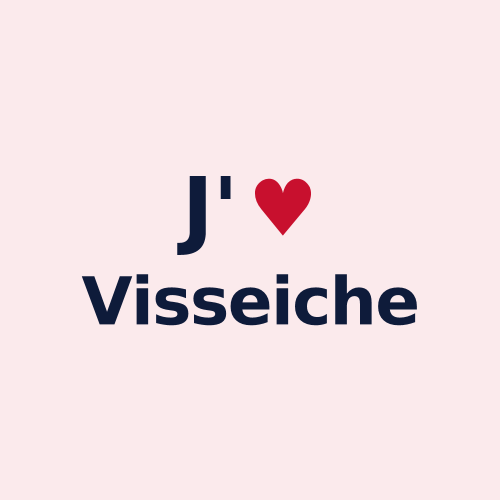 Magnet personnalisé Visseiche — design J'aime Visseiche