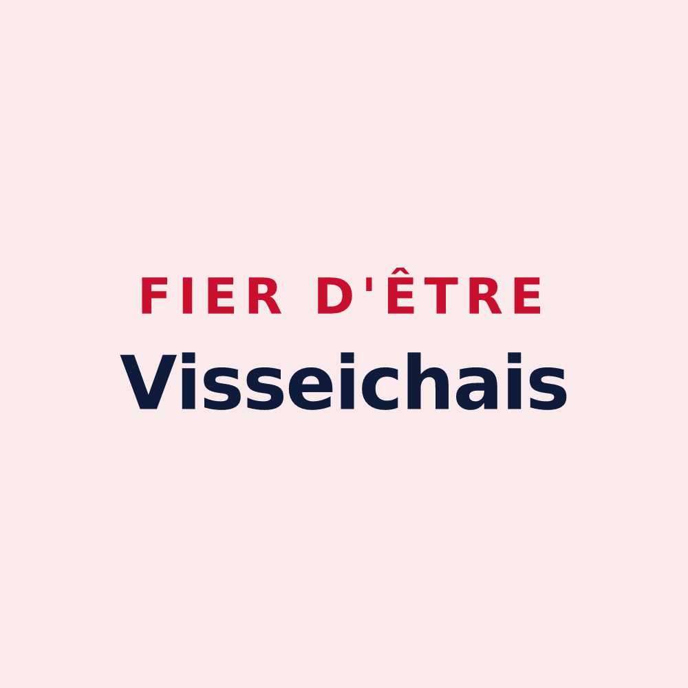 Magnet « Fier d'être Visseichais » — design pour Visseiche