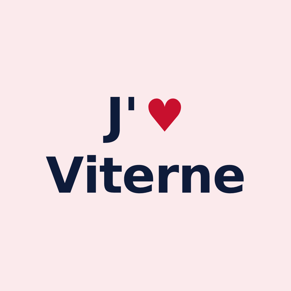 Magnet personnalisé Viterne — design J'aime Viterne