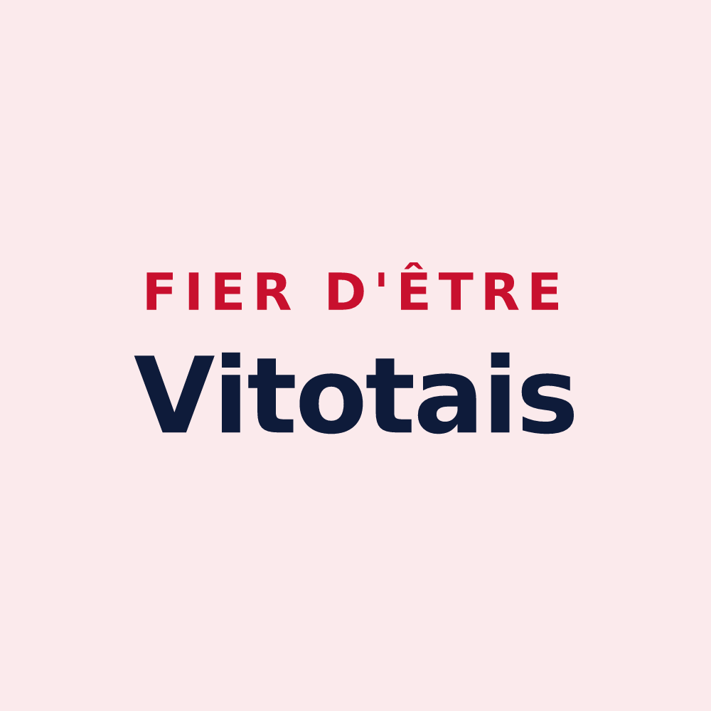Magnet « Fier d'être Vitotais » — design pour Vitot