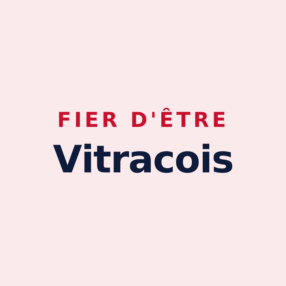 Magnet « Fier d'être Vitracois » — design pour Vitrac