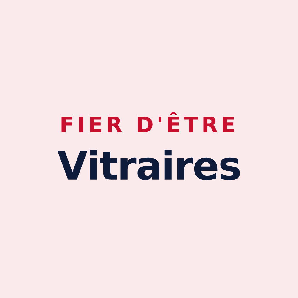 Magnet « Fier d'être Vitraires » — design pour Vitrac