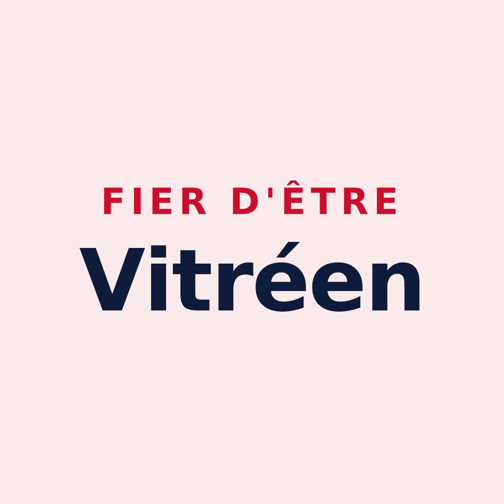 Magnet « Fier d'être Vitréen » — design pour Vitré