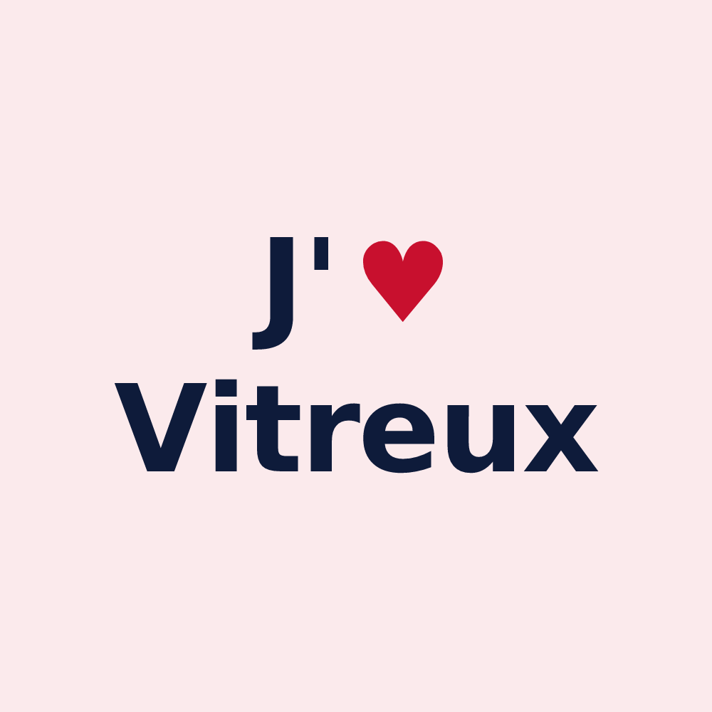 Magnet personnalisé Vitreux — design J'aime Vitreux