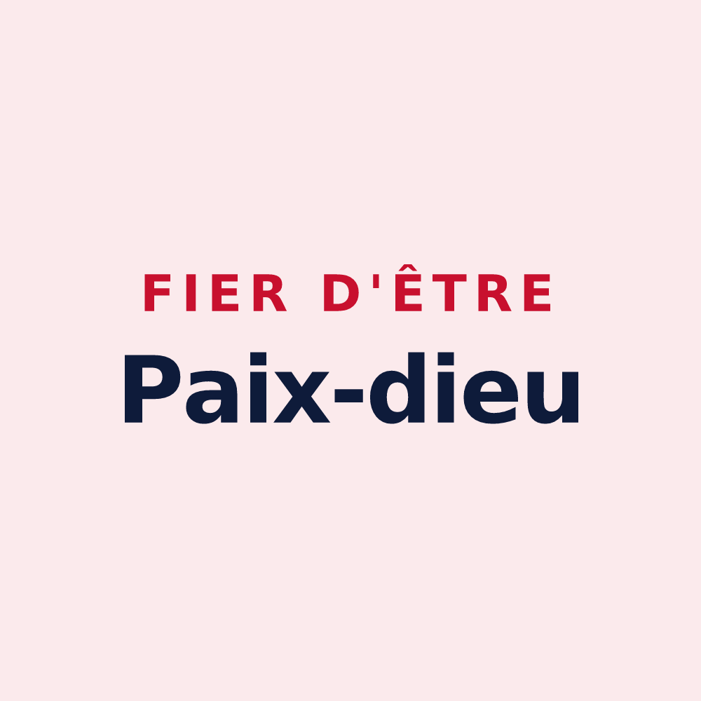 Magnet « Fier d'être Paix-dieu » — design pour Vitrey