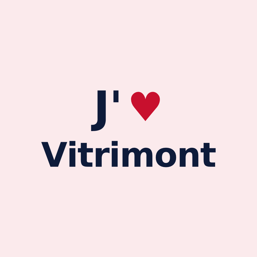 Magnet personnalisé Vitrimont — design J'aime Vitrimont
