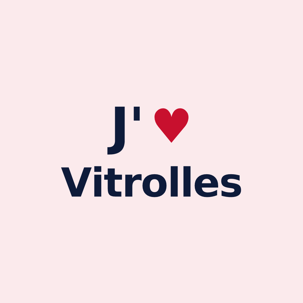 Magnet personnalisé Vitrolles — design J'aime Vitrolles