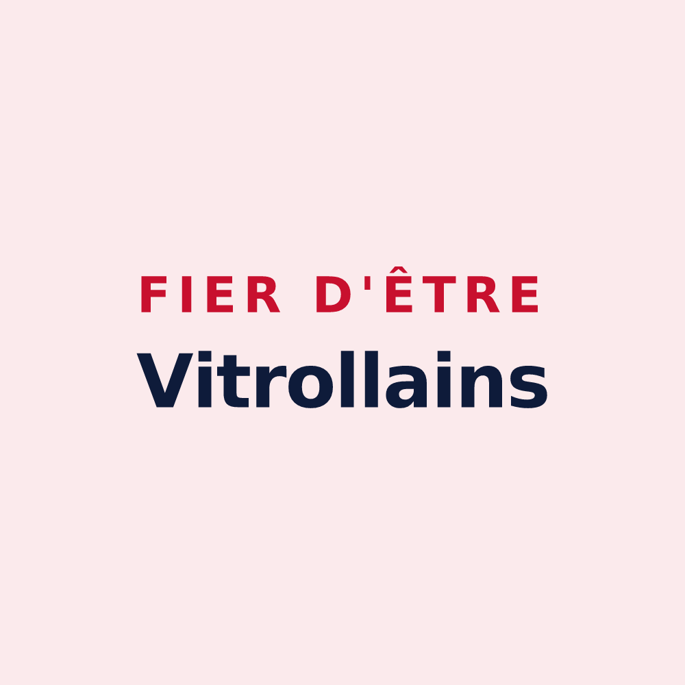 Magnet « Fier d'être Vitrollains » — design pour Vitrolles-en-Lubéron