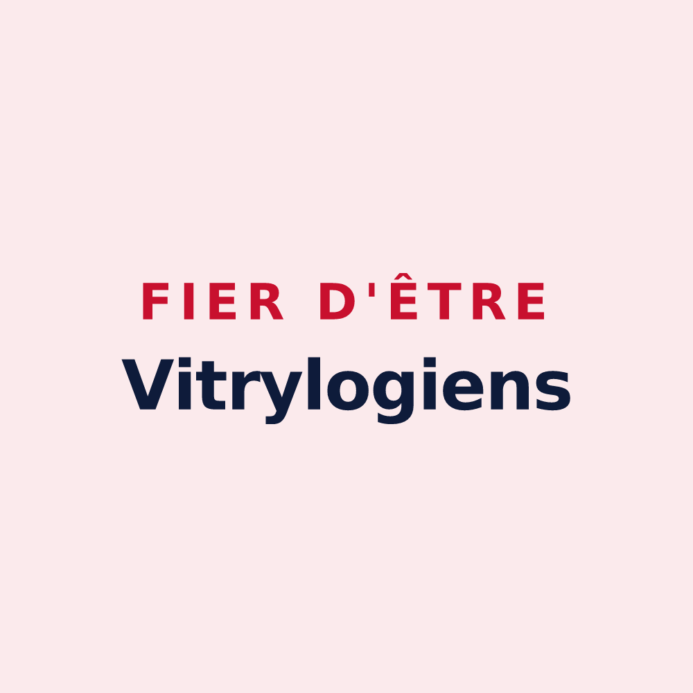 Magnet « Fier d'être Vitrylogiens » — design pour Vitry-aux-Loges