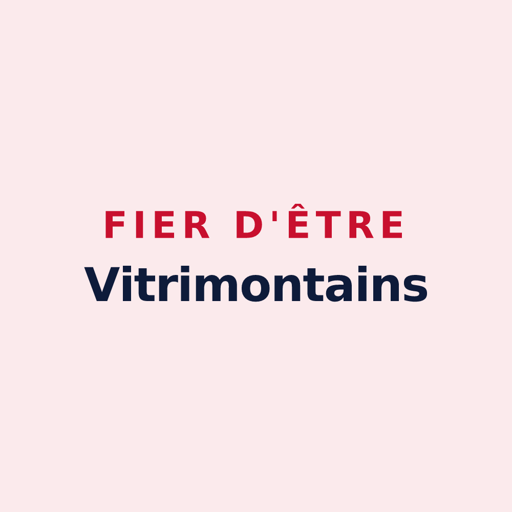 Magnet « Fier d'être Vitrimontains » — design pour Vitry-en-Montagne