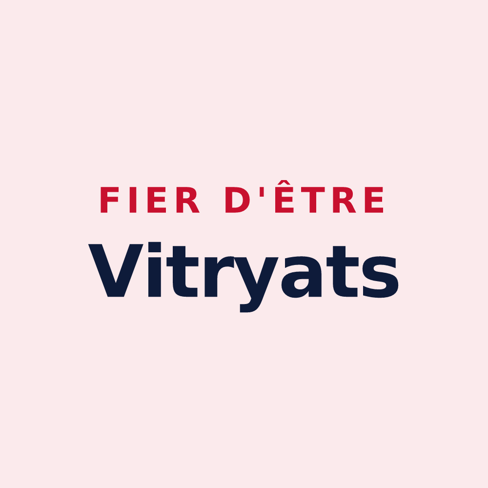 Magnet « Fier d'être Vitryats » — design pour Vitry-le-Croisé