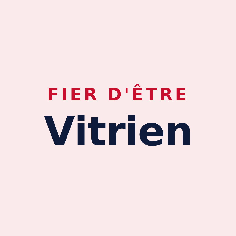 Magnet « Fier d'être Vitrien » — design pour Vitry-sur-Orne