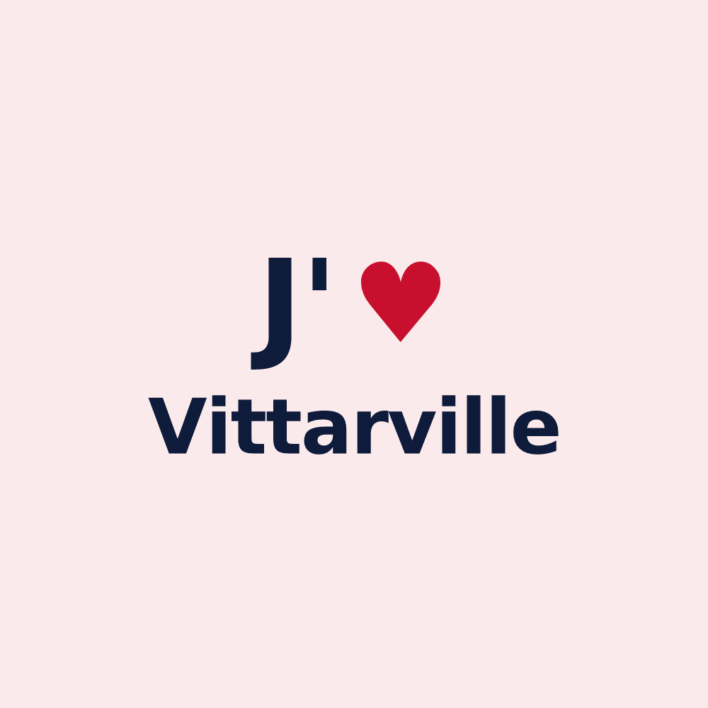 Magnet personnalisé Vittarville — design J'aime Vittarville