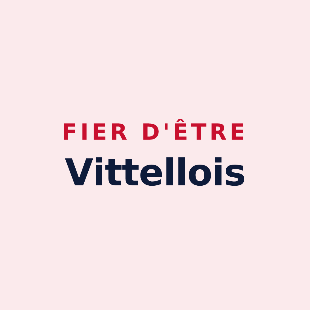 Magnet « Fier d'être Vittellois » — design pour Vittel