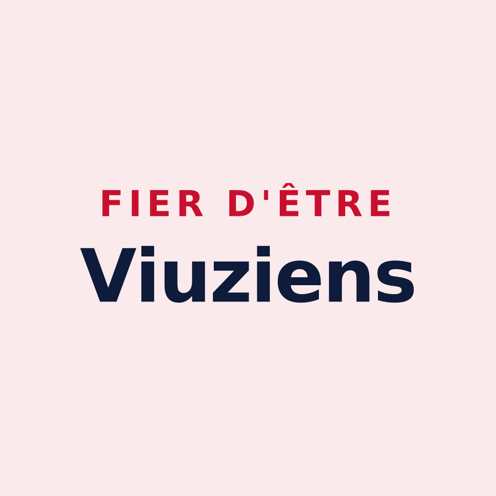 Magnet « Fier d'être Viuziens » — design pour Viuz-en-Sallaz