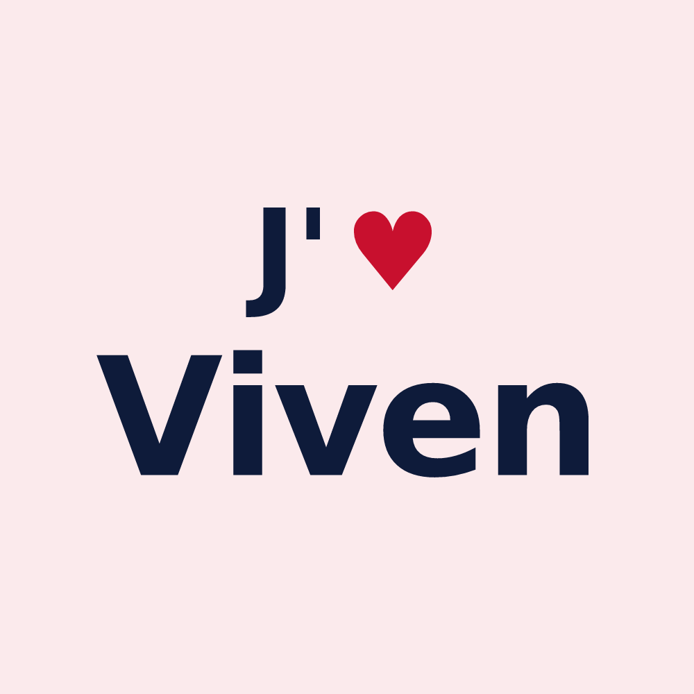 Magnet personnalisé Viven — design J'aime Viven