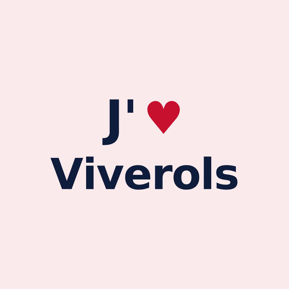 Magnet personnalisé Viverols — design J'aime Viverols