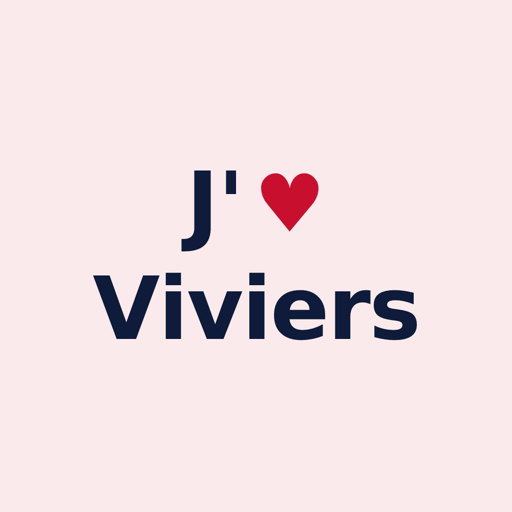 Magnet personnalisé Viviers — design J'aime Viviers