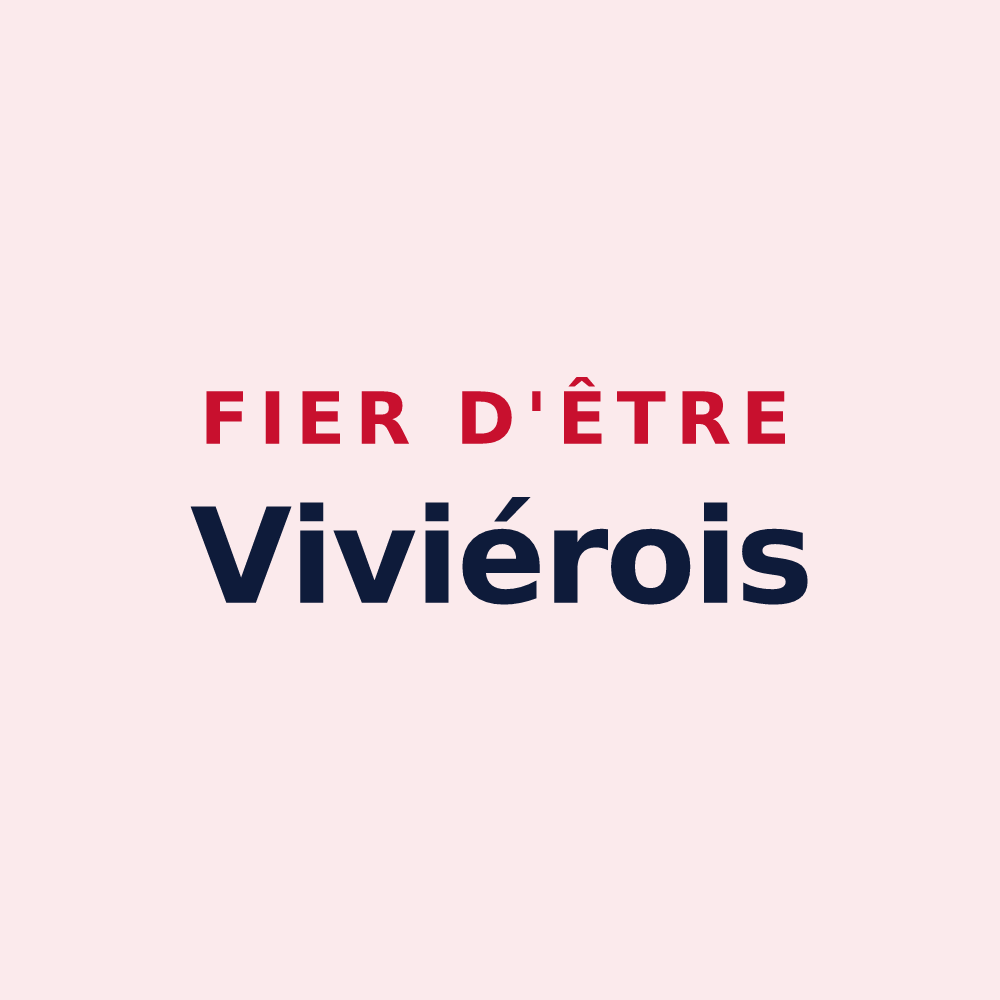 Magnet « Fier d'être Viviérois » — design pour Viviers-lès-Montagnes