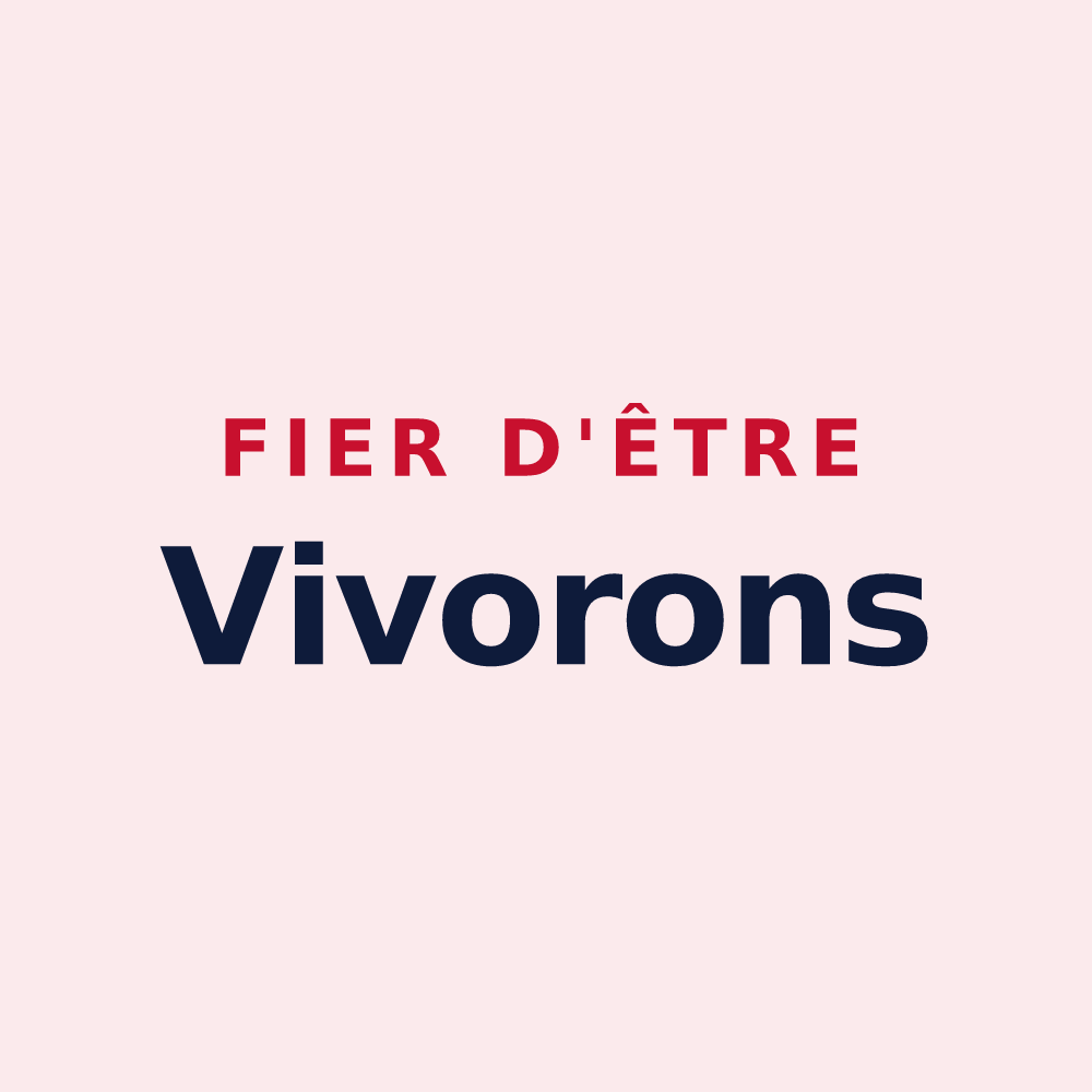 Magnet « Fier d'être Vivorons » — design pour Viviers-sur-Artaut