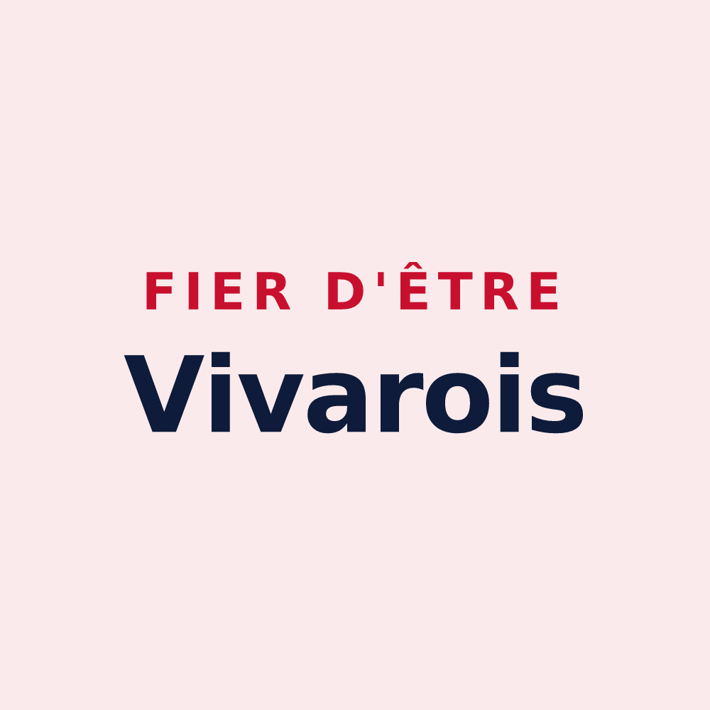 Magnet « Fier d'être Vivarois » — design pour Viviers