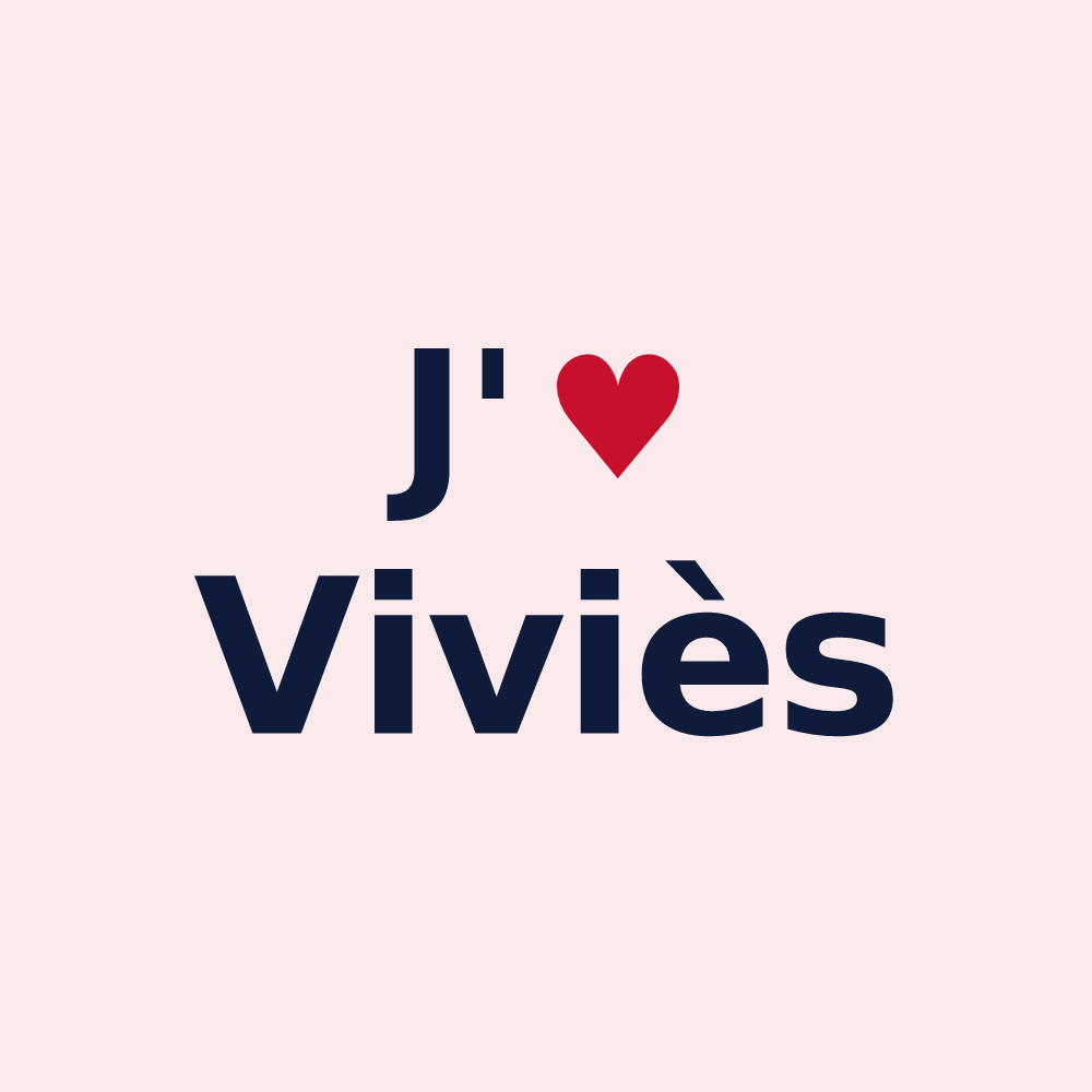 Magnet personnalisé Viviès — design J'aime Viviès
