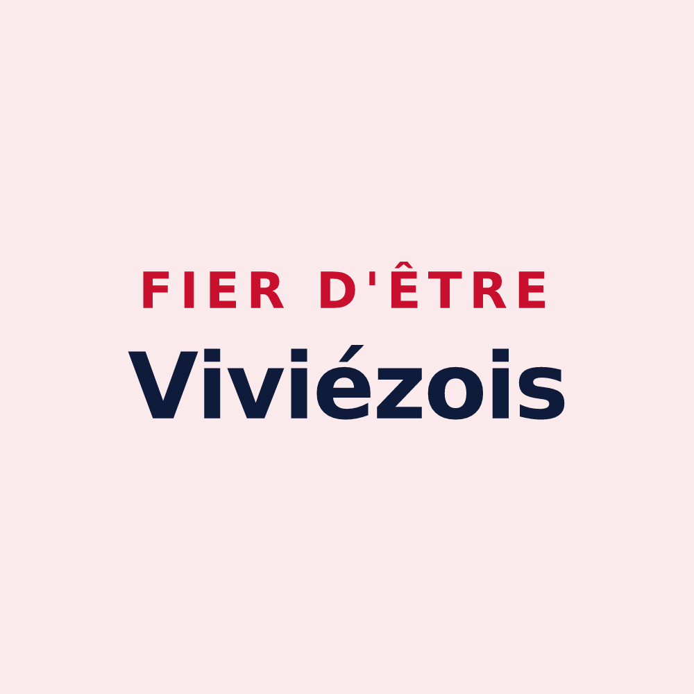 Magnet « Fier d'être Viviézois » — design pour Viviez