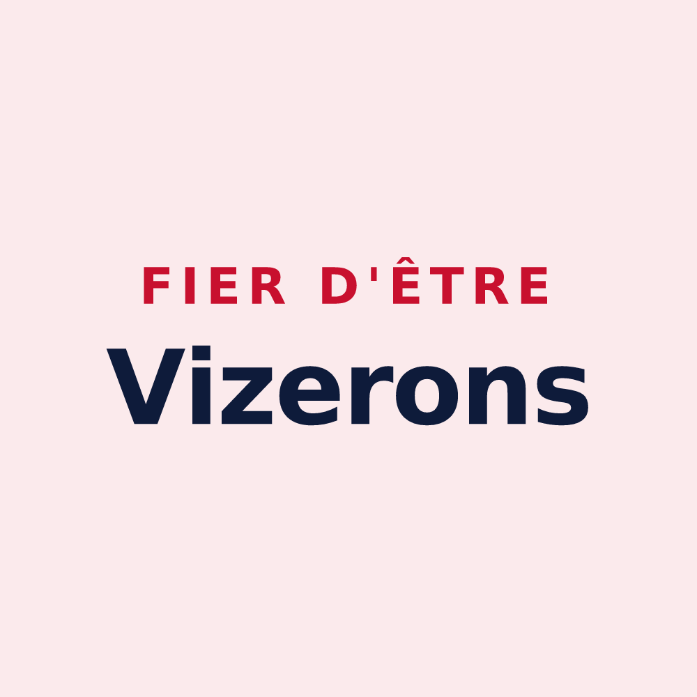 Magnet « Fier d'être Vizerons » — design pour Vix