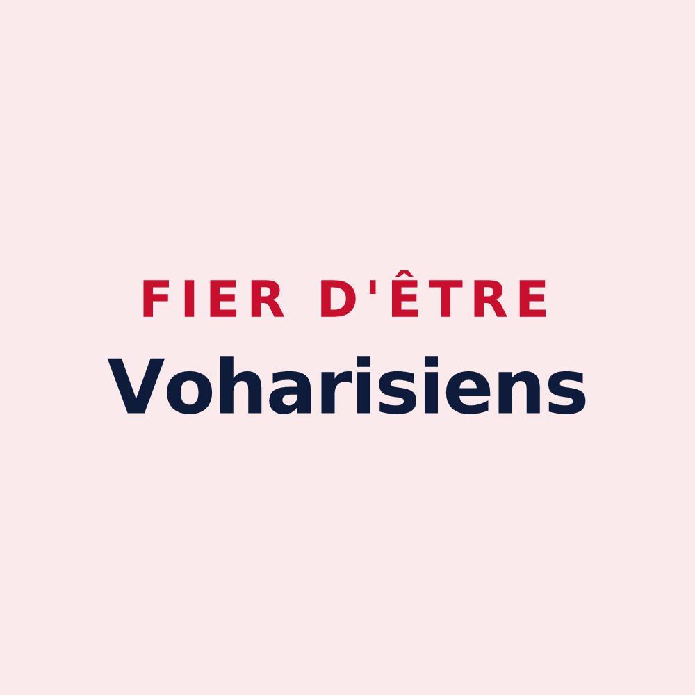 Magnet « Fier d'être Voharisiens » — design pour Voharies