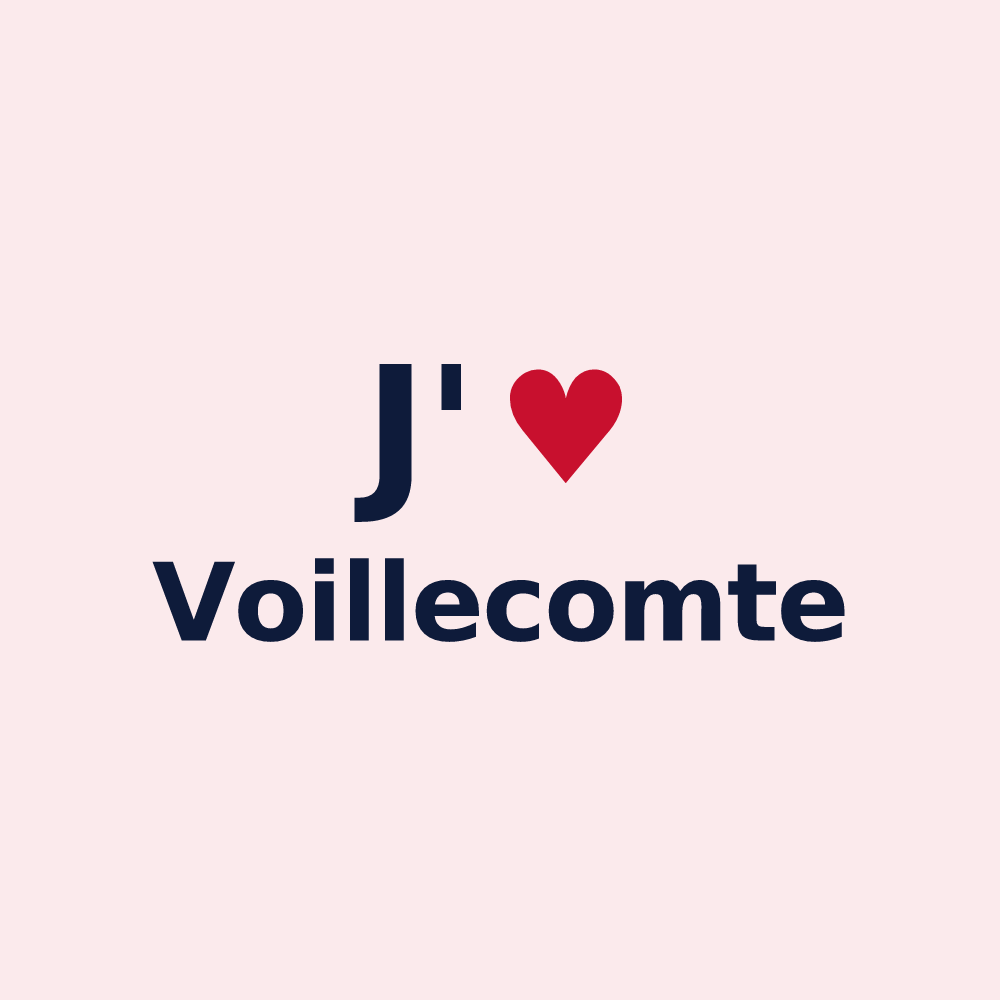 Magnet personnalisé Voillecomte — design J'aime Voillecomte