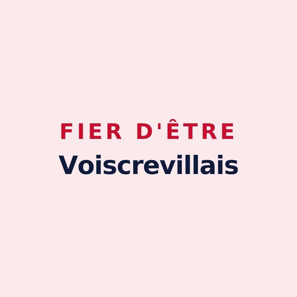 Magnet « Fier d'être Voiscrevillais » — design pour Voiscreville