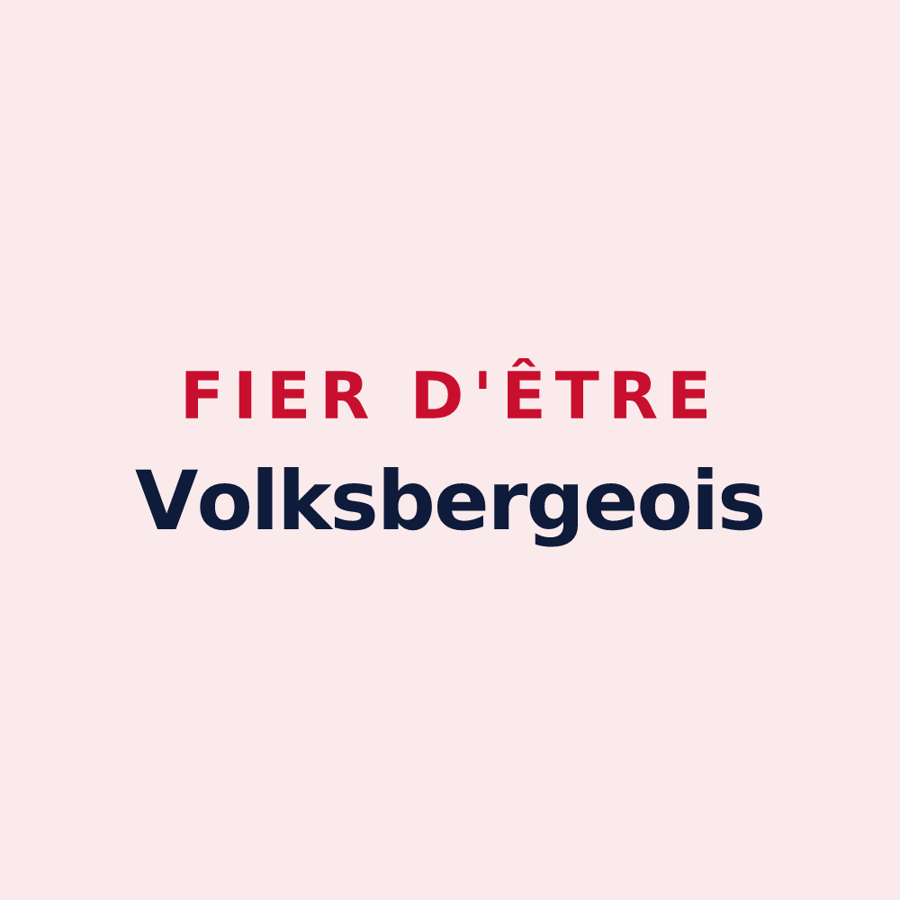Magnet « Fier d'être Volksbergeois » — design pour Volksberg