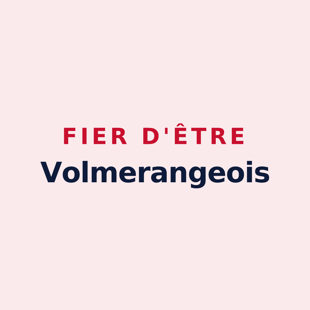 Magnet « Fier d'être Volmerangeois » — design pour Volmerange-les-Mines