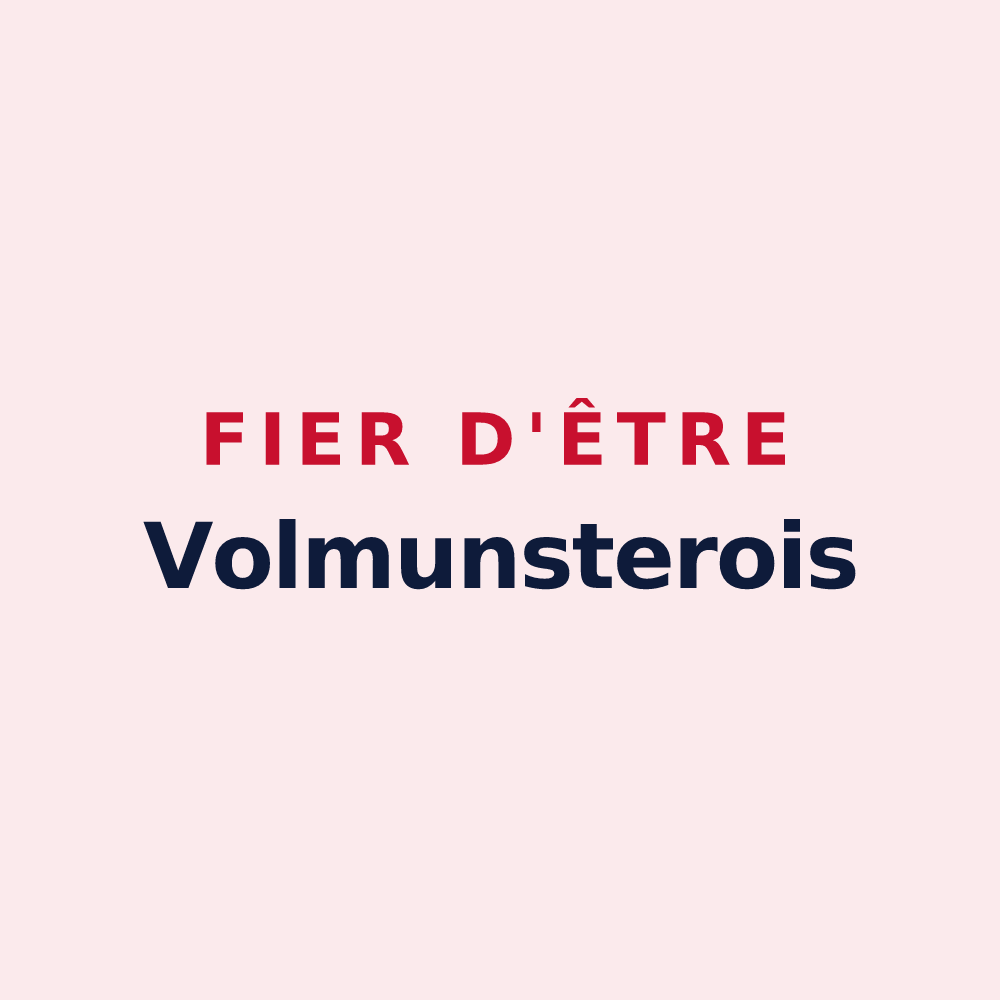 Magnet « Fier d'être Volmunsterois » — design pour Volmunster