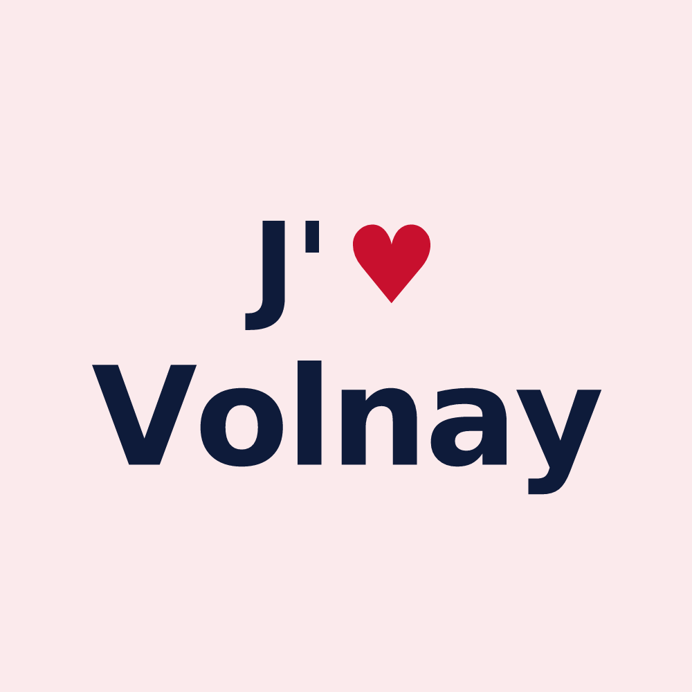 Magnet personnalisé Volnay — design J'aime Volnay