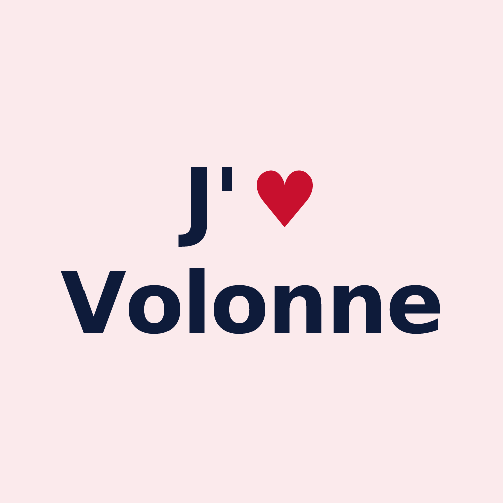Magnet personnalisé Volonne — design J'aime Volonne