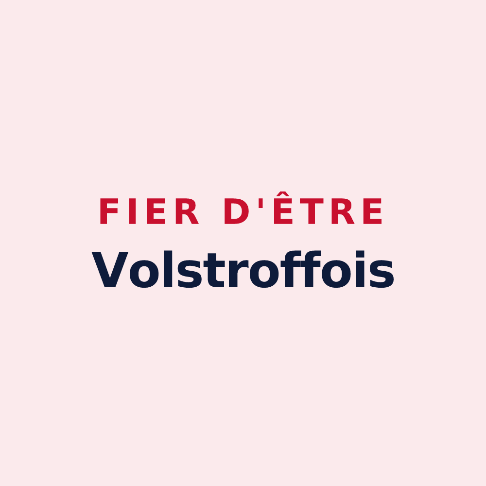 Magnet « Fier d'être Volstroffois » — design pour Volstroff