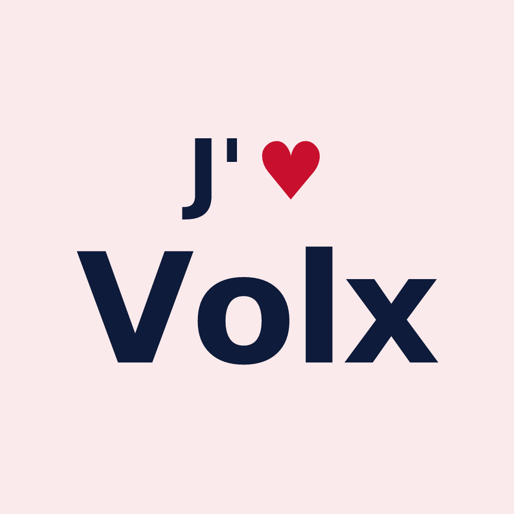 Magnet personnalisé Volx — design J'aime Volx
