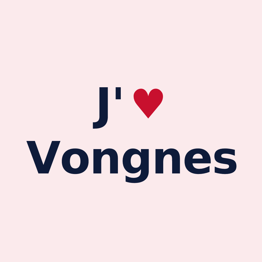 Magnet personnalisé Vongnes — design J'aime Vongnes
