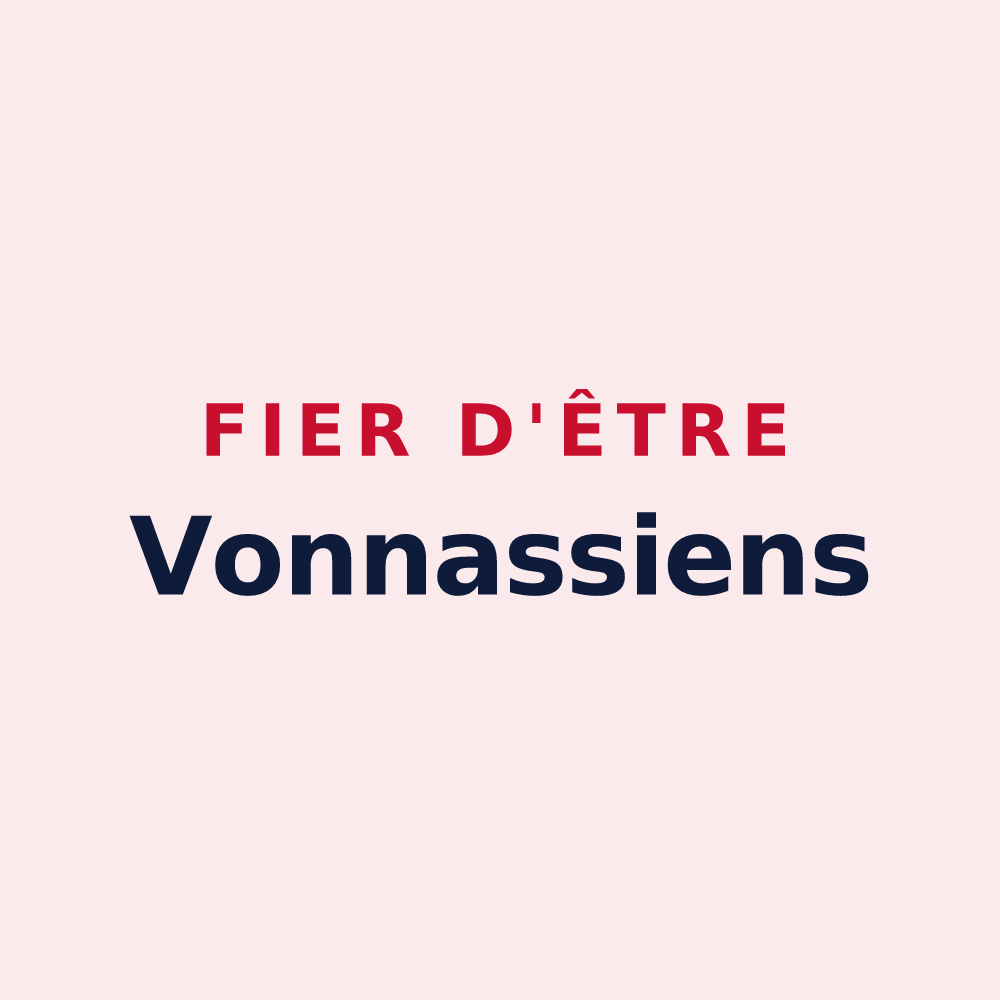 Magnet « Fier d'être Vonnassiens » — design pour Vonnas