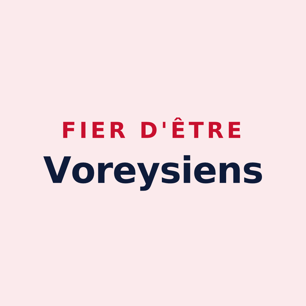 Magnet « Fier d'être Voreysiens » — design pour Vorey