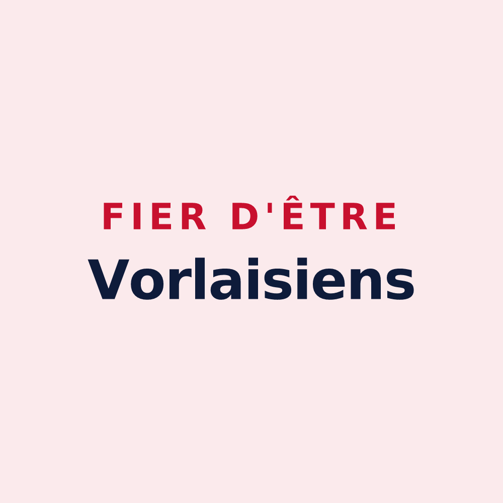 Magnet « Fier d'être Vorlaisiens » — design pour Vorly