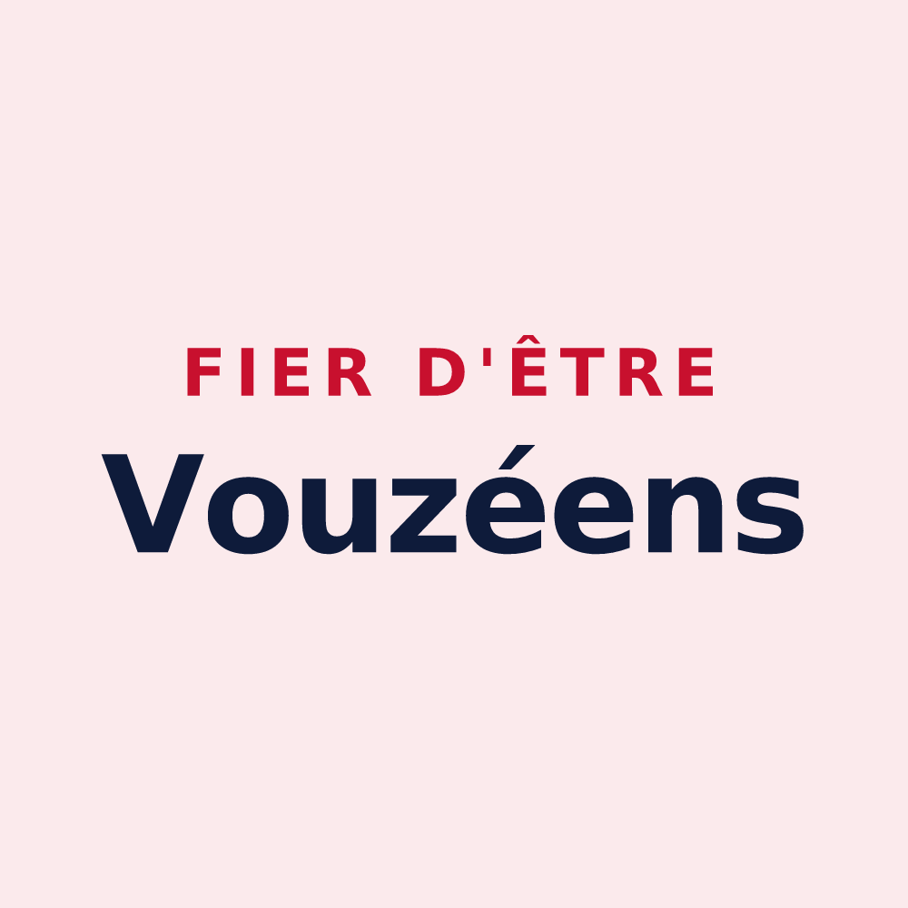 Magnet « Fier d'être Vouzéens » — design pour Vou