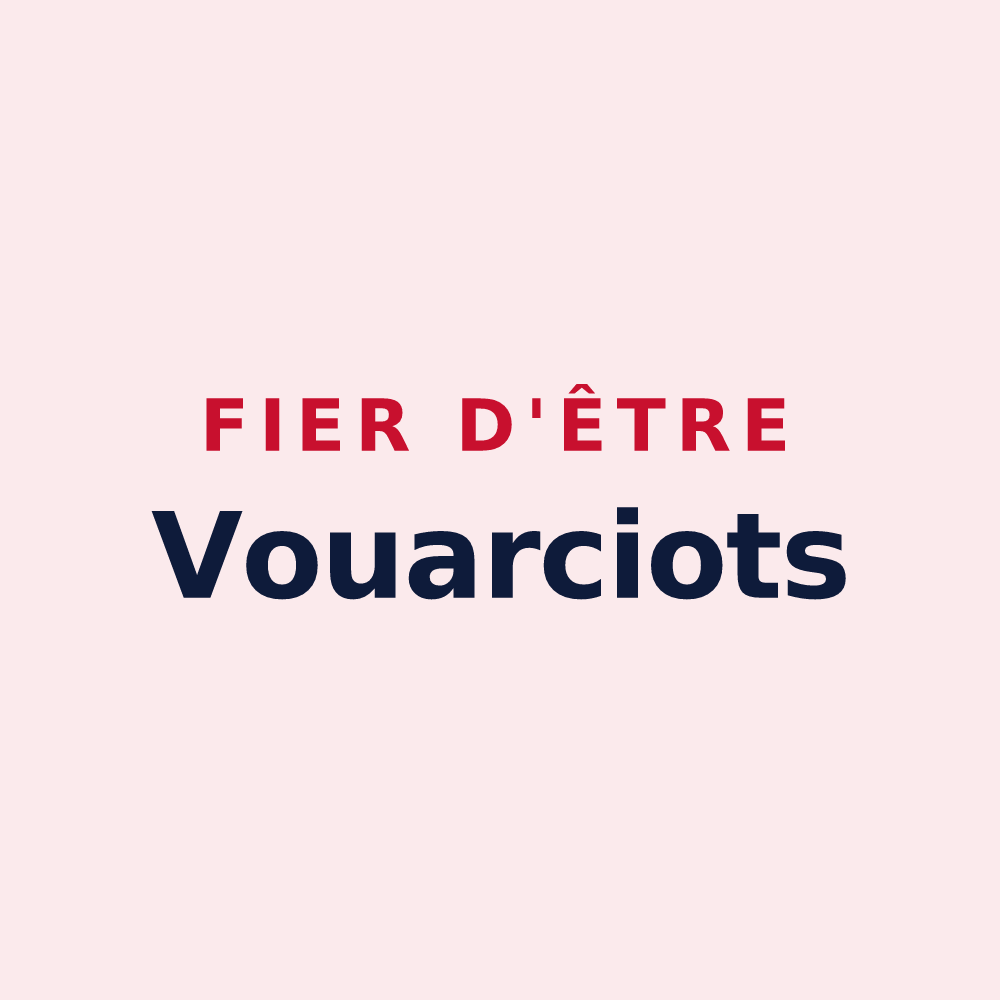 Magnet « Fier d'être Vouarciots » — design pour Vouarces